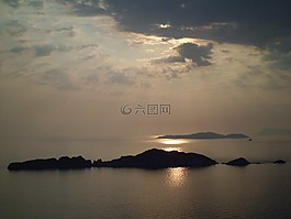 岛,阳光,海
