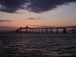 加利福尼亞州,橋,日落
