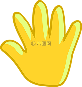 手,棕櫚,停止