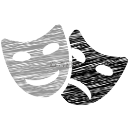 口罩,圖標,影院圖標