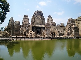 庙,印度,岩