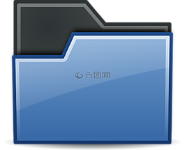 藍色,文件夾,圖標(biāo)