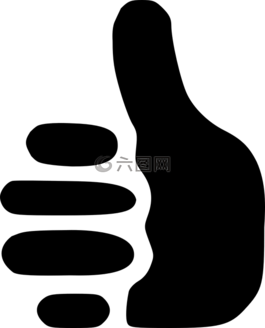 豎起大拇指,積極,是