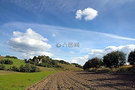 景觀,波蘭,云