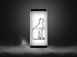 貓,電話,動物
