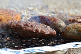 燒烤,肉,烤架