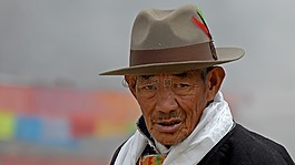 西藏,帽子,男子