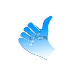 拇指,高,成功