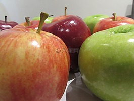 蘋果,紅色,綠色
