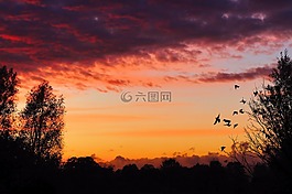 日落,余輝,aufbruchstimmung