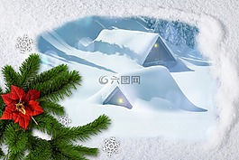 圣誕節(jié),雪,tannenzweig