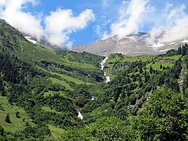奧地利,山,景觀