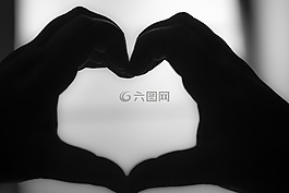 心臟,黑與白,黑色