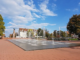 水,喷泉,市场