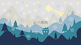 冬天,景觀,明星