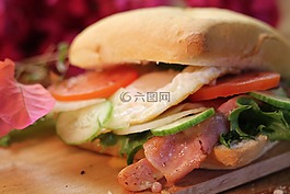 食品,滾,早餐