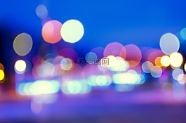散景,光,街