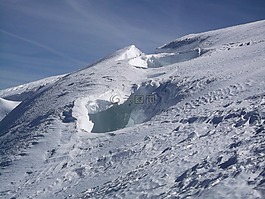 冰河,勃朗峰,雪