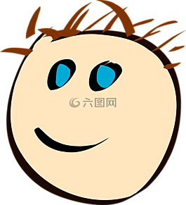 臉,快樂,微笑