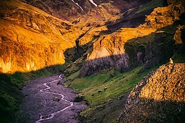 冰島,山,景觀