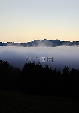 阿爾高,霧,上午