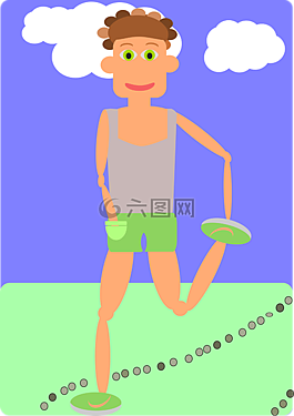 运动员,运行,型男