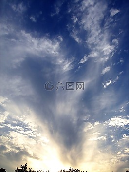 云,天空,校園