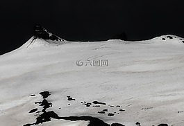 冰川,火山,雪