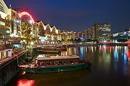 新加坡,夜,旅行