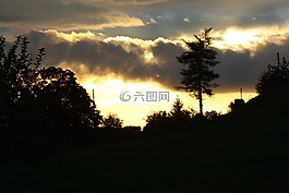 morgenstimmung,太陽,景觀