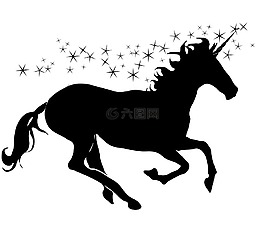 馬,獨角獸,跑