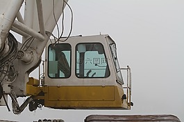 起重機(jī),小木屋,高