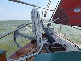 帆船,海,水