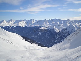 冬天,山,跑道