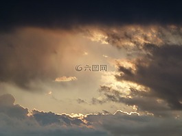 云,心情,雷暴