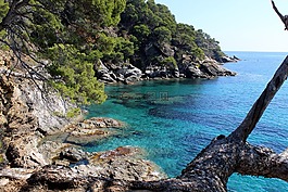 地中海,綠松石,巖
