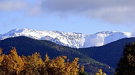 山,雪,山地景觀