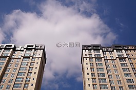 公寓,天空,景观