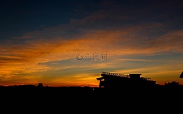 清邁,日出,剪影