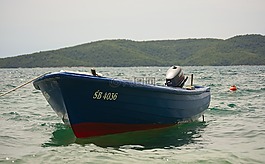 船,海,漁船