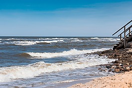 波羅的海,海浪,海灘