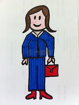 女子,幼兒園,簡筆畫