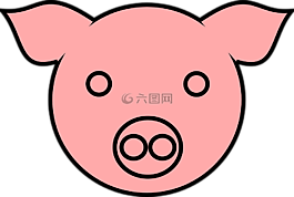 豬,粉紅色,動(dòng)物