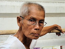男子,肖像,臉