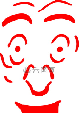 臉,紅色,感到驚訝