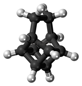 basketane,分子,模型
