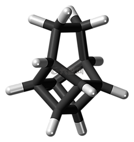 basketane,分子,模型