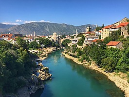 展望,河,城市
