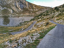 路,山,摩托車