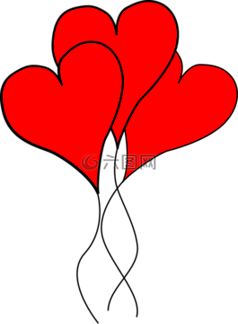 心,愛,氣球